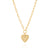 Medium Heart Necklace - Gold - NK10338-GLD
