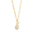 Coin Pearl Toggle Chain Necklace - Gold - NK10532-GPL