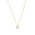 Pearl Circle Drop Necklace - Gold - NK10537-GPL