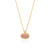 Small Pink Opal Pendant Necklace - Gold - NK10568-GPKOP