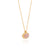 Small Pink Opal Pendant Necklace - Gold - NK10568-GPKOP