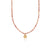 Beaded Pink Opal Drop Pendant Necklace - NK10571-GPKOP