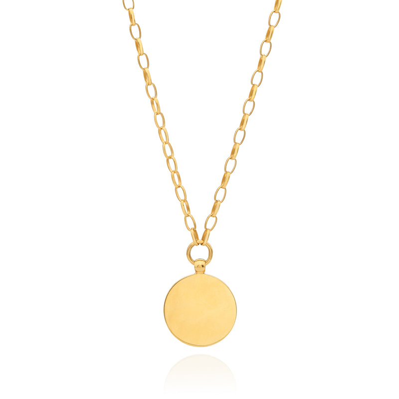 Antigua Dotted Necklace - Gold/Moonstone - NK10719-GMP
