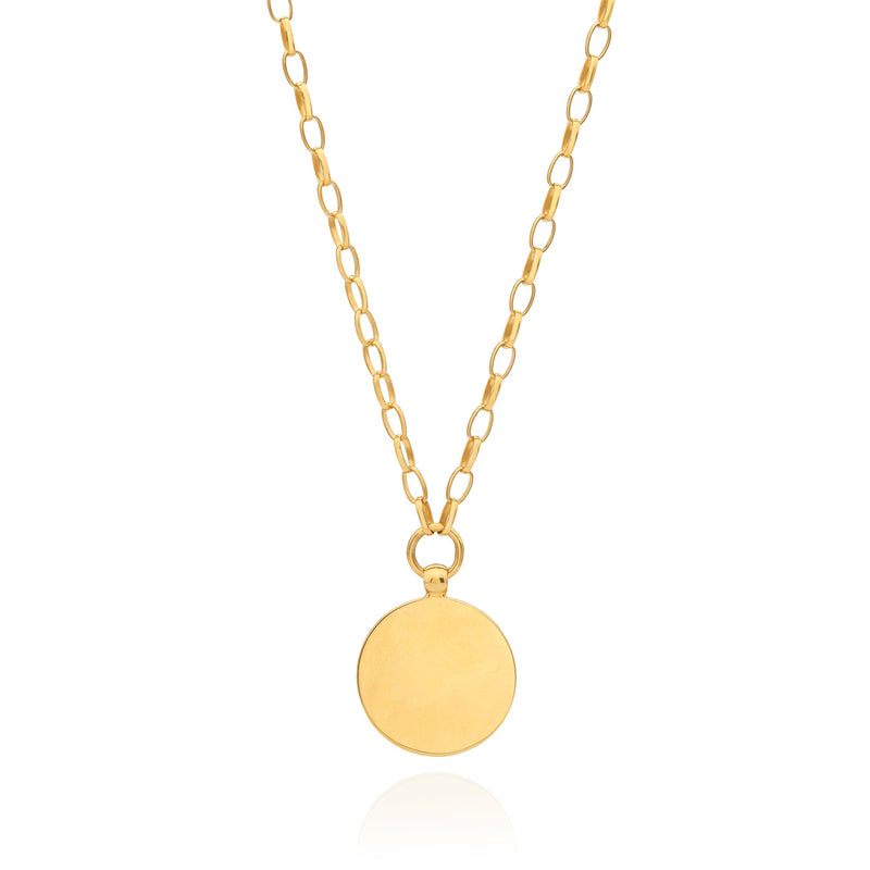 Luna Dotted Necklace - Gold/Turquoise - NK10719-GTQ