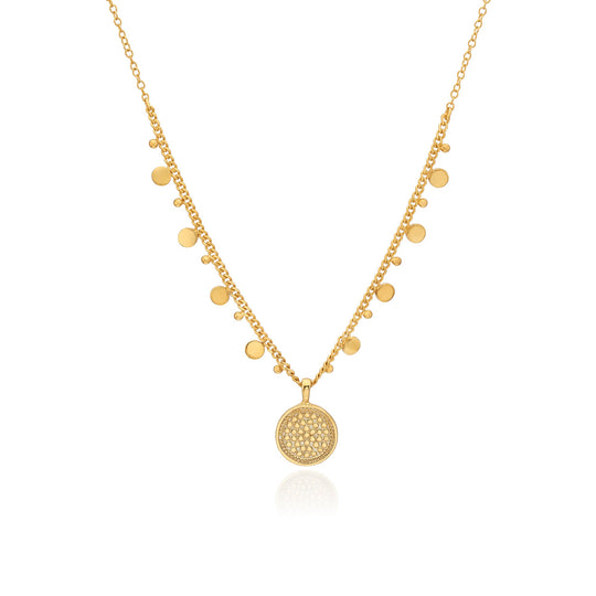 Rooh Charm Necklace - Gold - 0504C-GLD