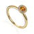 Citrine & Diamond Cluster Ring - 9ct Yellow Gold - NTR832CITD-9YG