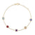 Multi Gemstone Bracelet - 9ct Yellow Gold - NTB2180MULTI-4-9YG