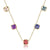 Multi Gemstone Necklace - 9ct Yellow Gold - NTN2180MULTI-9YG
