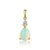 Pear Shaped Opal Pendant - 18ct Yellow Gold