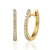 Small Diamond Hoop Earrings - 9ct Yellow Gold