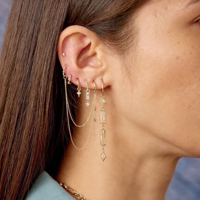 Mini AZ Multi Gemstone Plaque - 9ct Yellow Gold - AZ-MI-TAN-AQ-OP