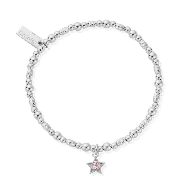 October Birthstone Bracelet - Silver - SBBCB3498
