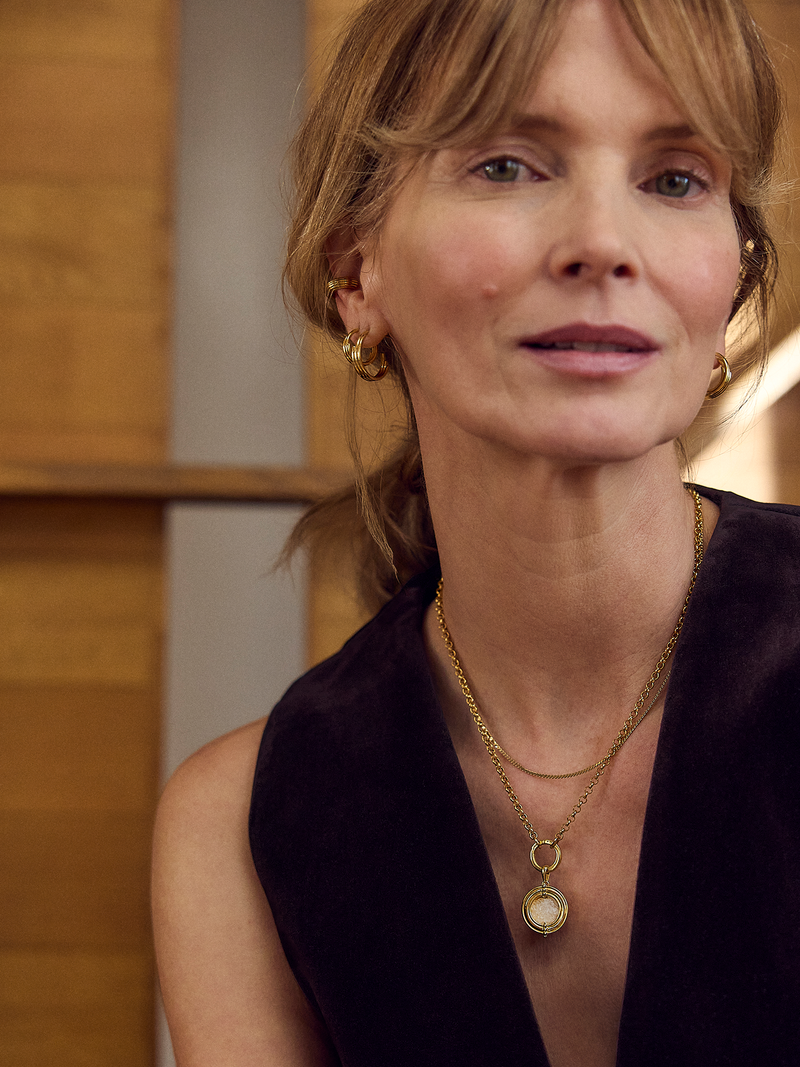 Small Evolve Hoop Earrings - Gold - PME03GP