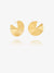 Front Facing Evolve Illusion Earrings - Gold - PME12GP