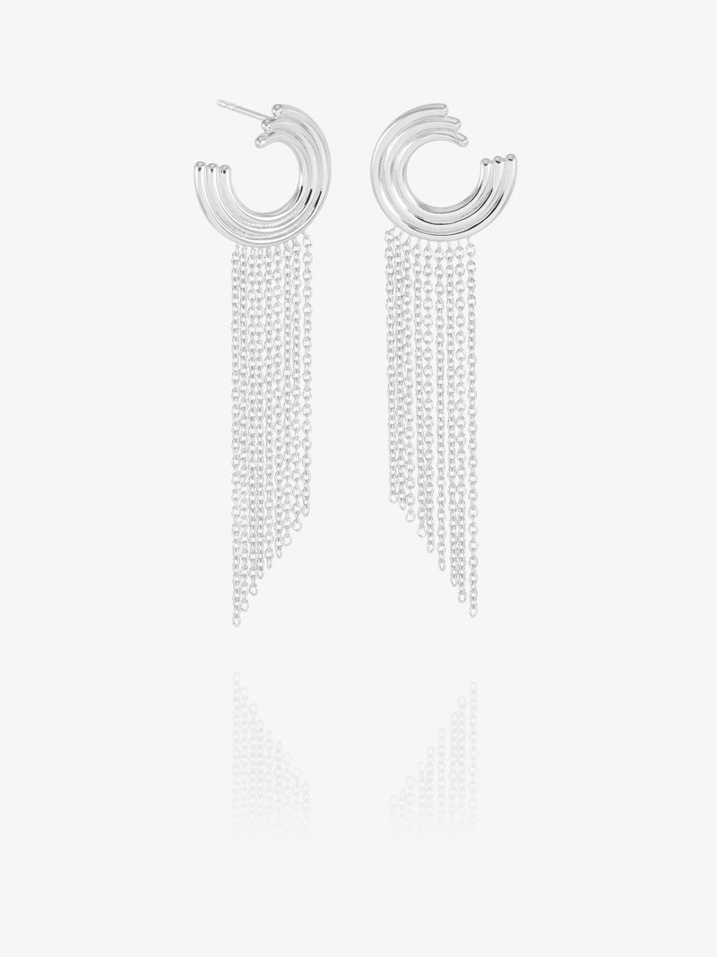 Evolve Chandelier Drop Earrings - Silver - PME14S