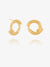Evolve Stud Earrings, Front Facing - Gold - PME15GP