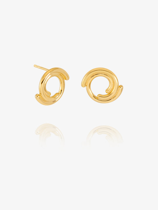 Evolve Stud Earrings - Gold - PME27GP