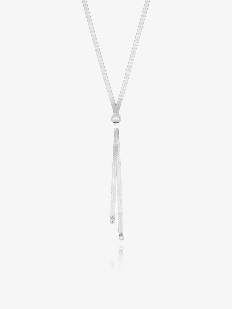 Lifestream Y-Chain Necklace - Silver - PMN09S