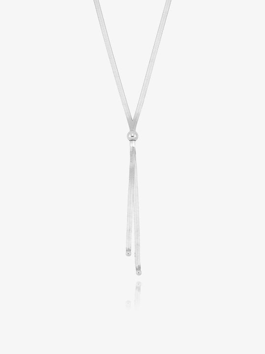 Lifestream Y-Chain Necklace - Silver - PMN09S
