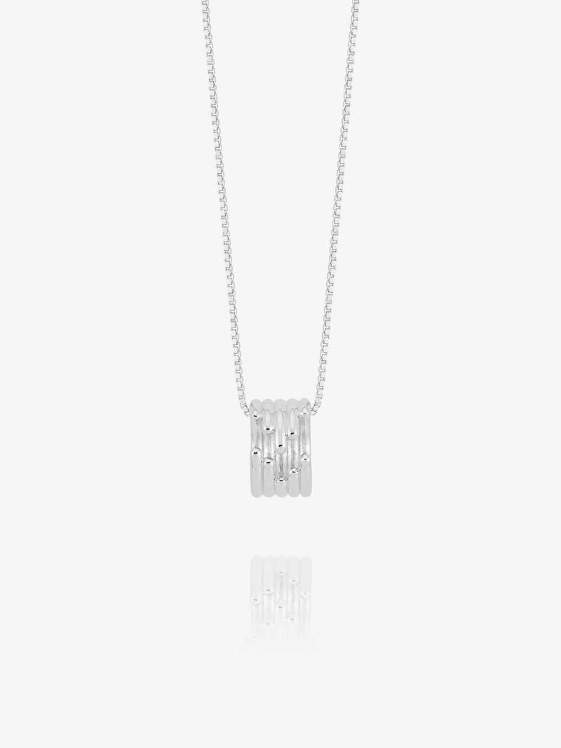 Lifestream Ring Necklace - Silver - PMN12S