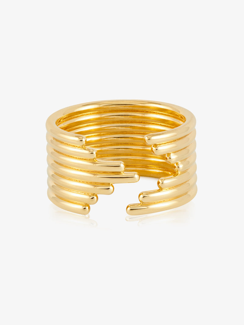 Lifestream Statement Ring - Gold - PMR05GP