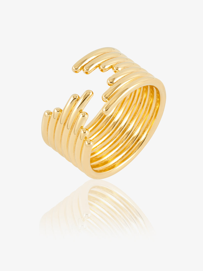 Lifestream Statement Ring - Gold - PMR05GP