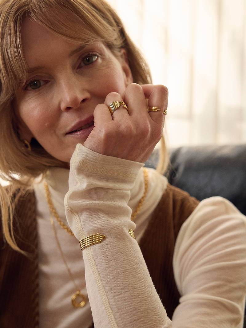 Lifestream Statement Ring - Gold - PMR05GP