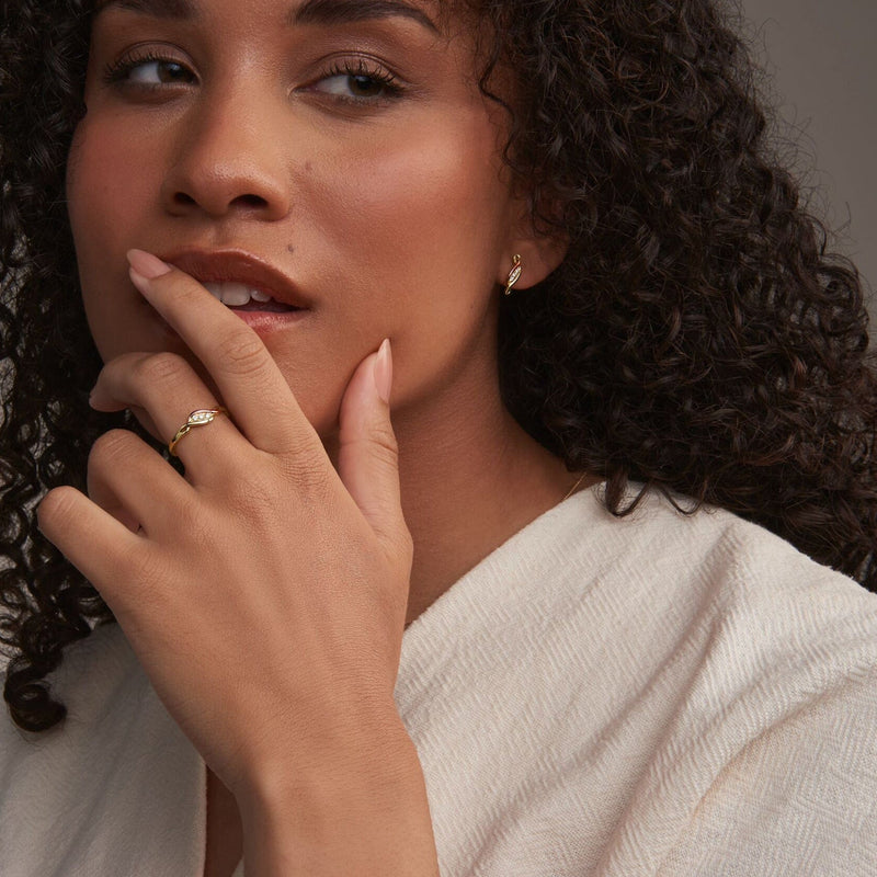 Past Present Future Diamond Ring - 9ct Gold - PPFR