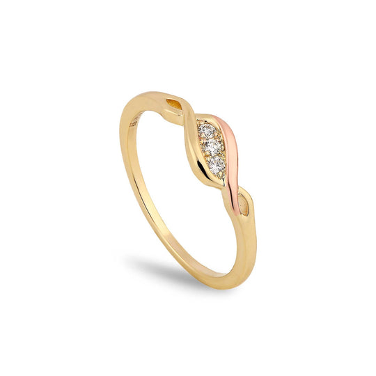 Past Present Future Diamond Ring - 9ct Gold - PPFR