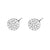 Pavé Circle Stud Earrings - Silver - SPESSS28-PV