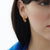Stellar White Pearl Huggie Hoop Earrings - Gold - BPE08GP