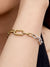 Link Chain Bracelet - Sterling Silver/14ct Gold Plated - 563689C00