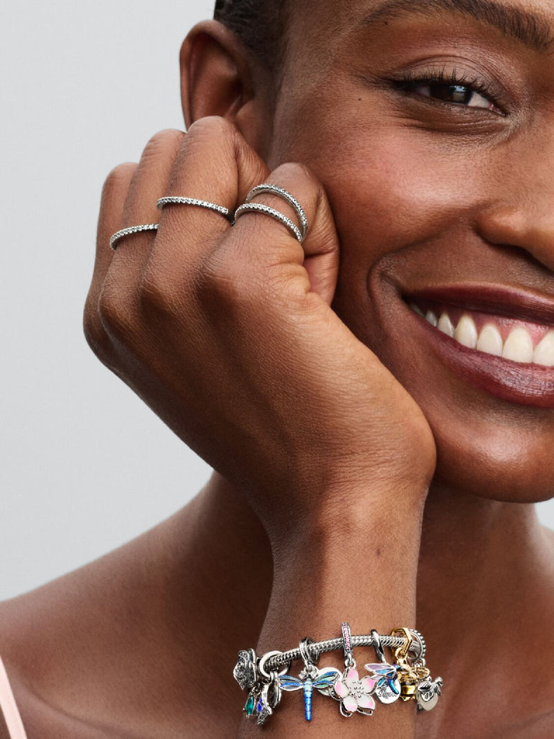 Dragonfly Double Dangle Charm - Sterling Silver - 793745C01