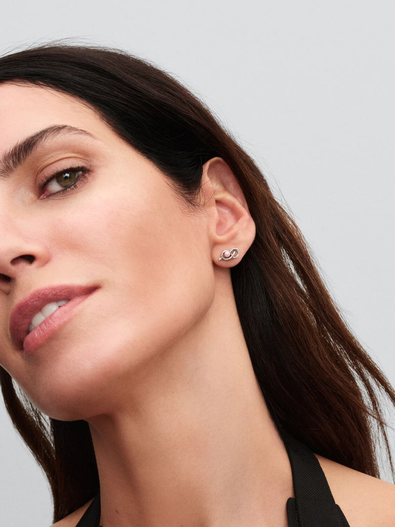 Infinity Knot Stud Earrings - Sterling Silver - 293761C01