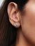 Embracing Halo Stud Earrings - Sterling Silver - 293774C01