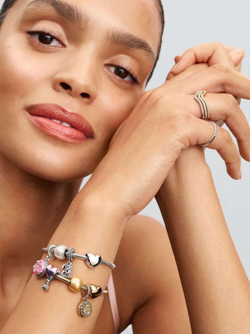 Happy Birthday Cake Dangle Charm - 14ct Gold Plated - 763787C01