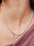 Heart Closure Snake Chain Necklace - Sterling Silver - 393377C00-45