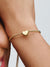 Be Love Engravable Heart Charm - 14ct Gold Plated -763439C00