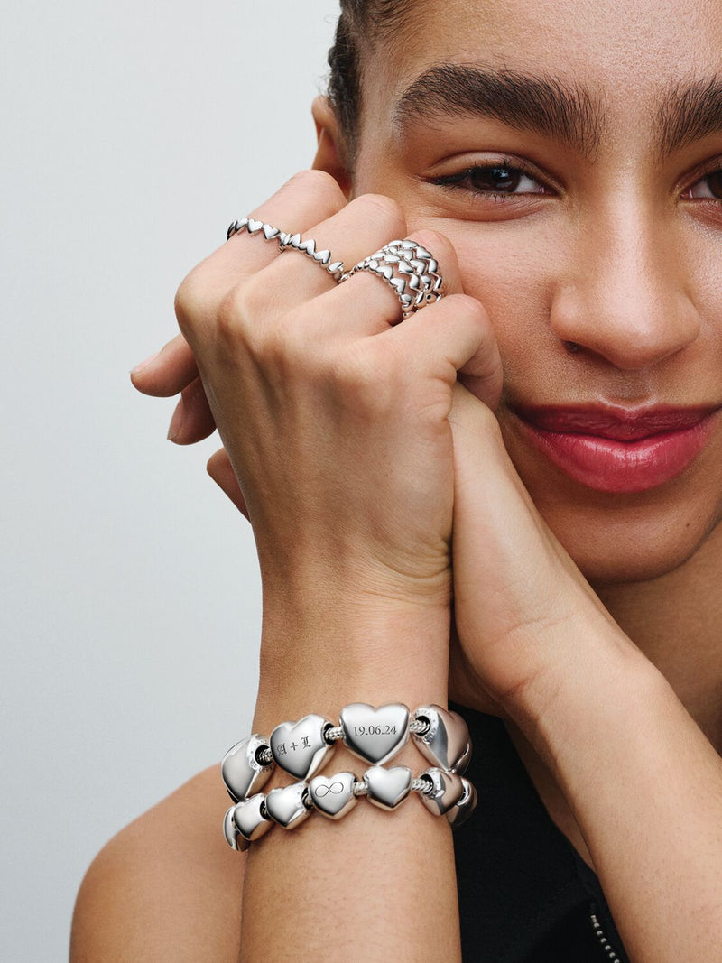 Be Love Engravable Heart Charm - Sterling Silver - 793439C00