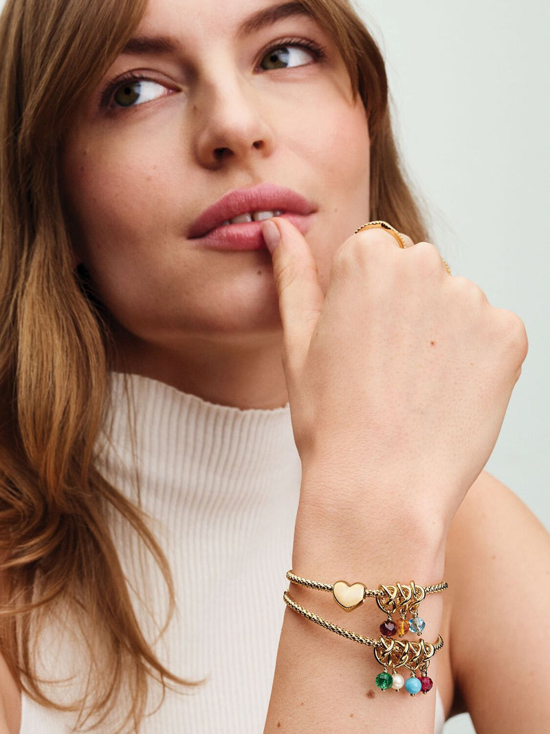 Studded Chain Bracelet - 14ct Gold Plated - 562731C00