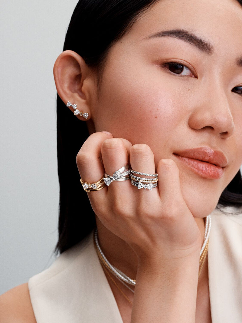 Sparkling Band Ring - Sterling Silver - 192999C01