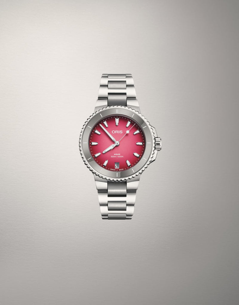 Aquis Date Taste Of Summer Watch, Red