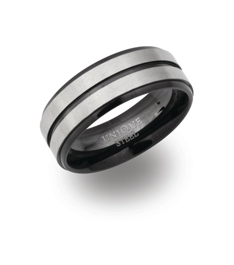 Steel Ring - Black - R9105-56