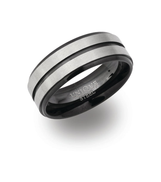 Steel Ring - Black - R9105-56