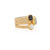 Hypersthene, Pyrite, and Pearl Faux Stacking Ring - Gold - RG10402-GHYPL