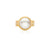 Coin Pearl Scalloped Cocktail Ring - Gold - RG10361-GPL
