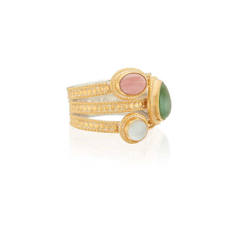 Oasis Faux Stacking Ring - Gold - RG10488-GMULTI