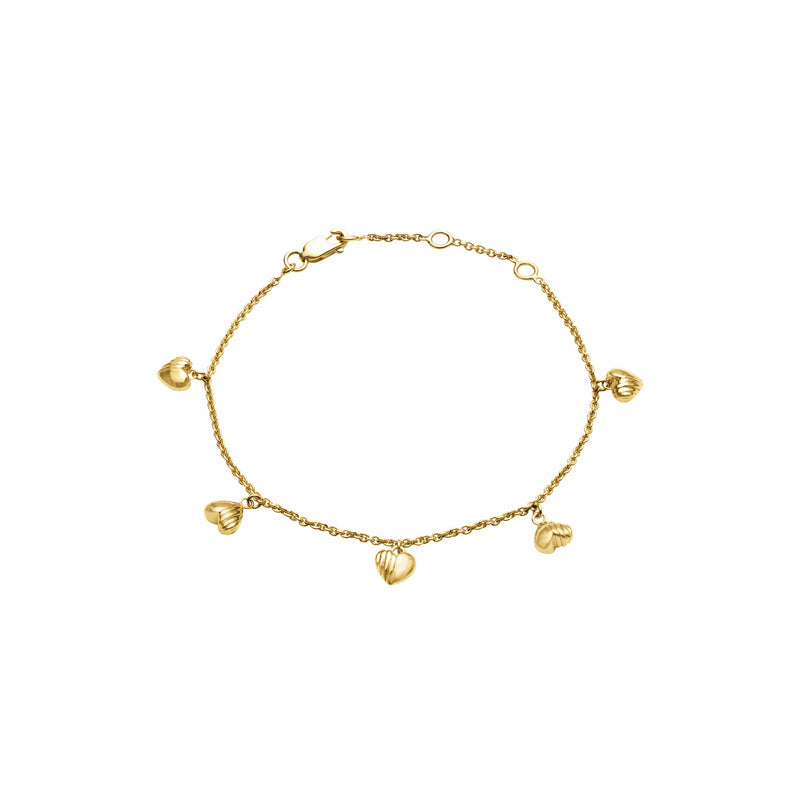 Untamed Deco Hearts Bracelet - Gold - ULB01GP