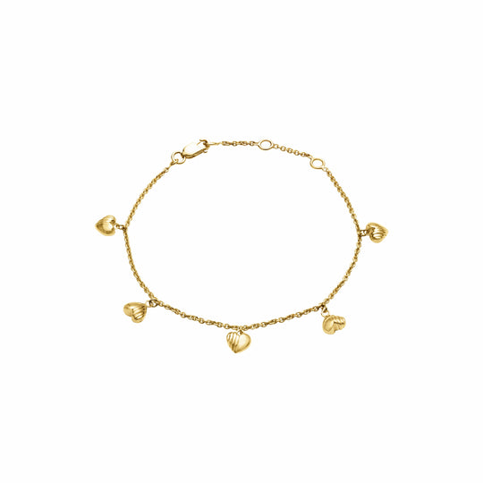 Untamed Deco Hearts Bracelet - Gold - ULB01GP
