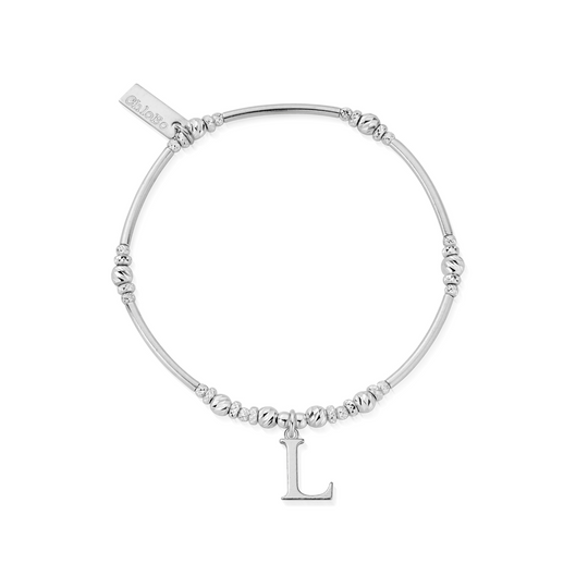 Initial L Bracelet - Silver - SBMNFR4042L